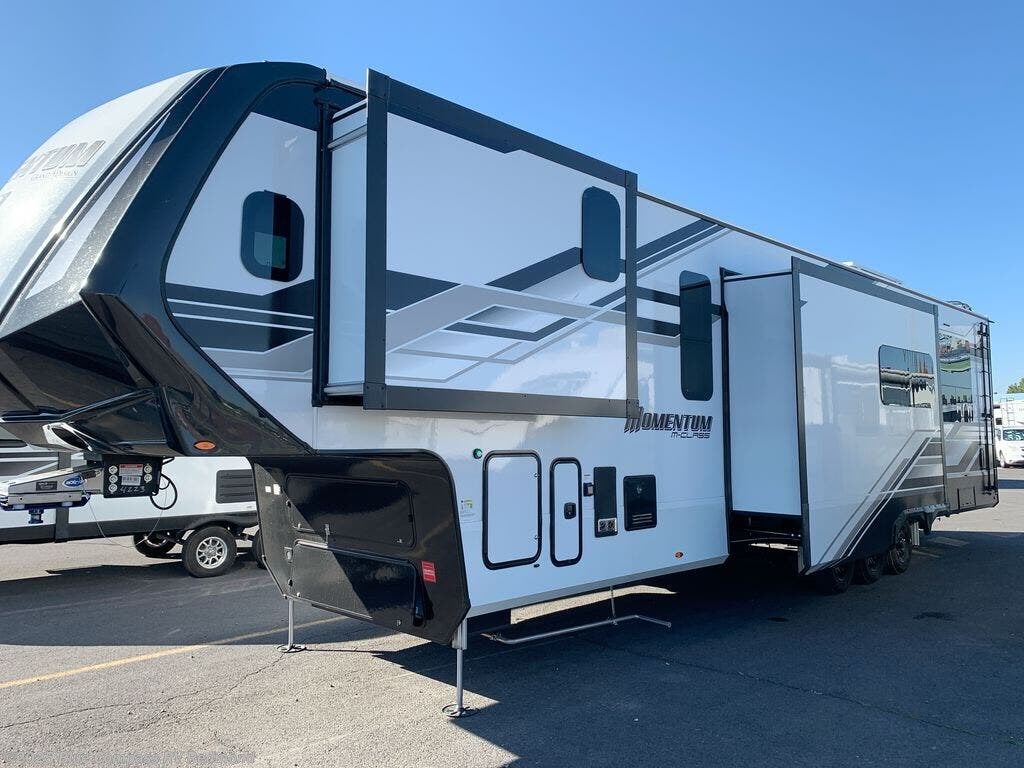 New 2026 Grand Design Momentum M-Class 395MS available in Redmond, Oregon
