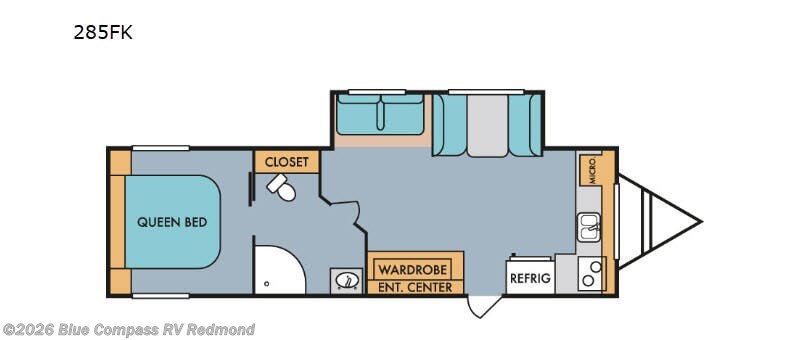 2020 Riverside RV Retro 285FK - Used Travel Trailer For Sale by Blue Compass RV Redmond in Redmond, Oregon features Slideout