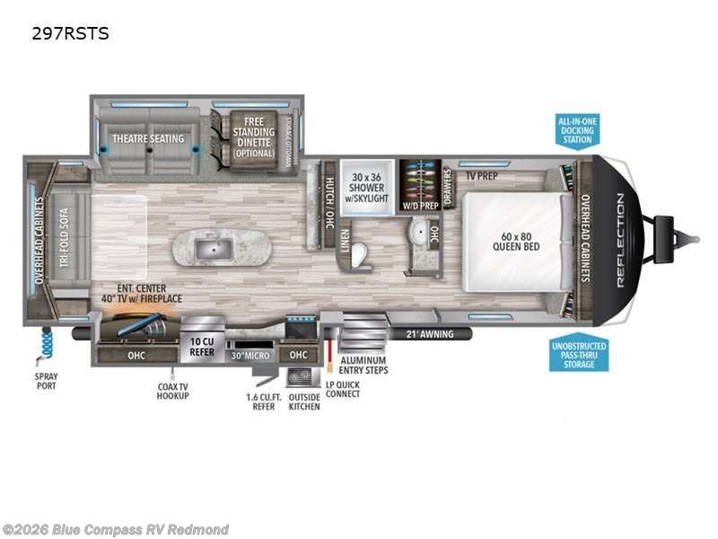 2022 Grand Design Reflection 297RSTS - Used Travel Trailer For Sale by Blue Compass RV Redmond in Redmond, Oregon features Slideout