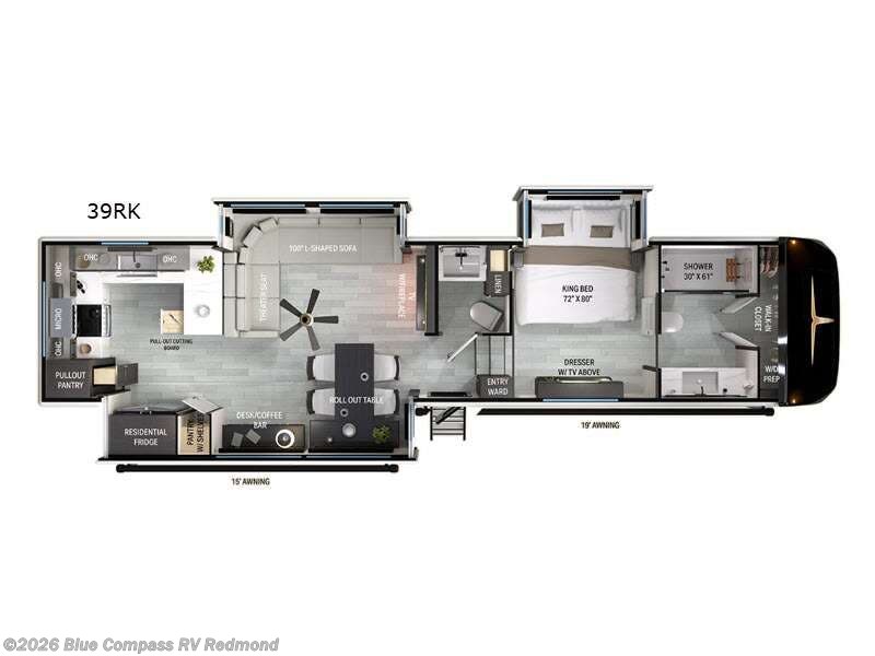 2026 Heartland Bighorn 39RK - New Fifth Wheel For Sale by Blue Compass RV Redmond in Redmond, Oregon features Slideout