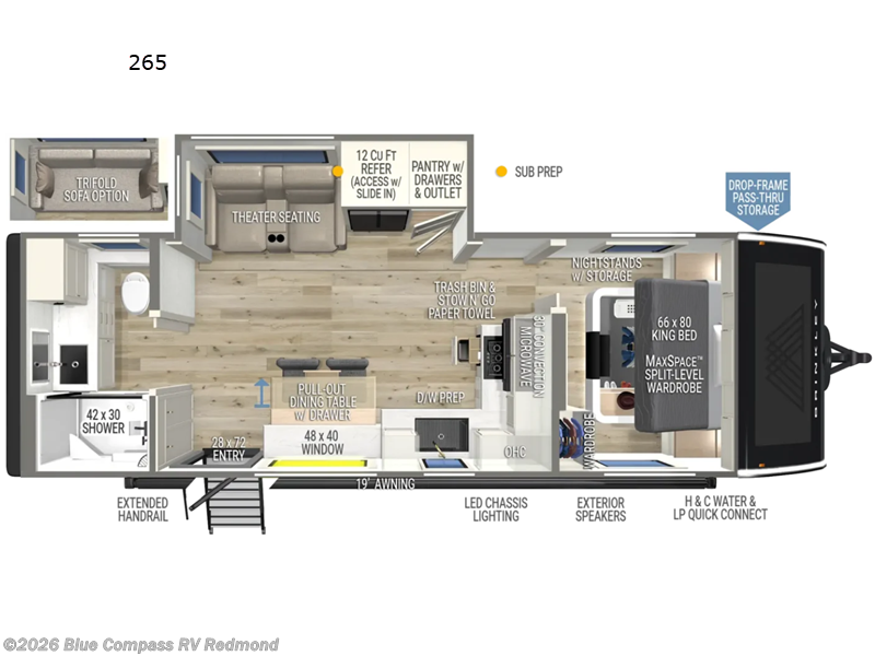2026 Brinkley RV Model I 265 - New Travel Trailer For Sale by Blue Compass RV Redmond in Redmond, Oregon features Slideout