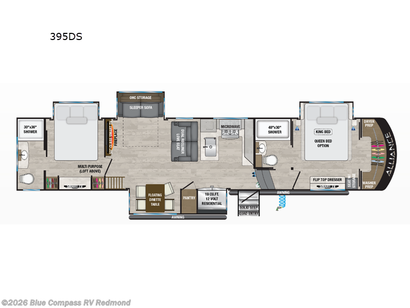 2024 Alliance RV Paradigm 395DS - Used Fifth Wheel For Sale by Blue Compass RV Redmond in Redmond, Oregon features Slideout