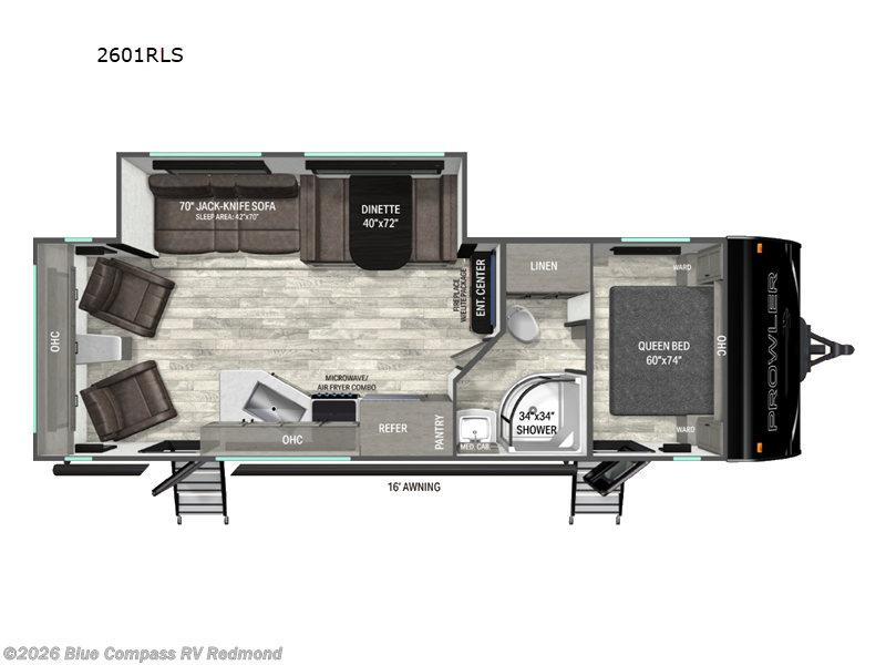 2027 Heartland Prowler 2601RLS - New Travel Trailer For Sale by Blue Compass RV Redmond in Redmond, Oregon features Slideout
