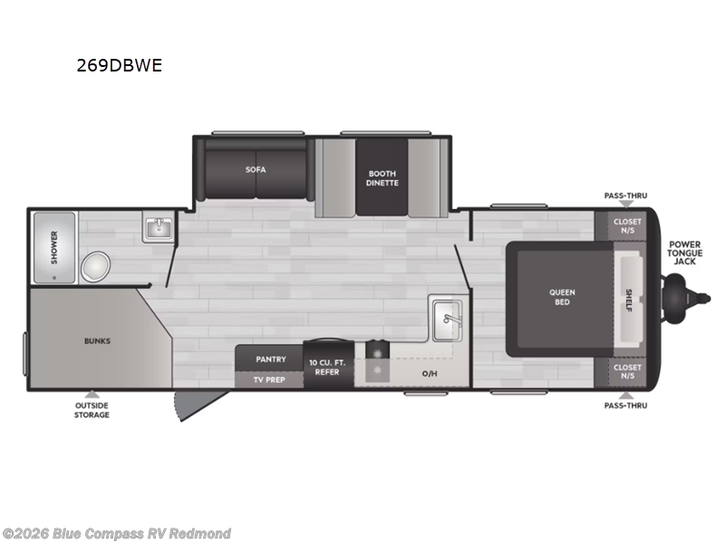 2024 Keystone Hideout Sport 269DBWE - Used Travel Trailer For Sale by Blue Compass RV Redmond in Redmond, Oregon features Slideout