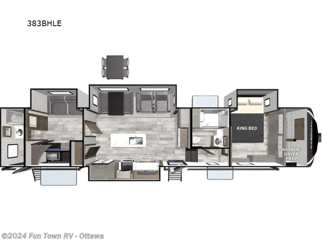 2023 Forest River Cardinal 383BHLE - New Fifth Wheel For Sale by Fun Town RV - Ottawa in Ottawa, Kansas