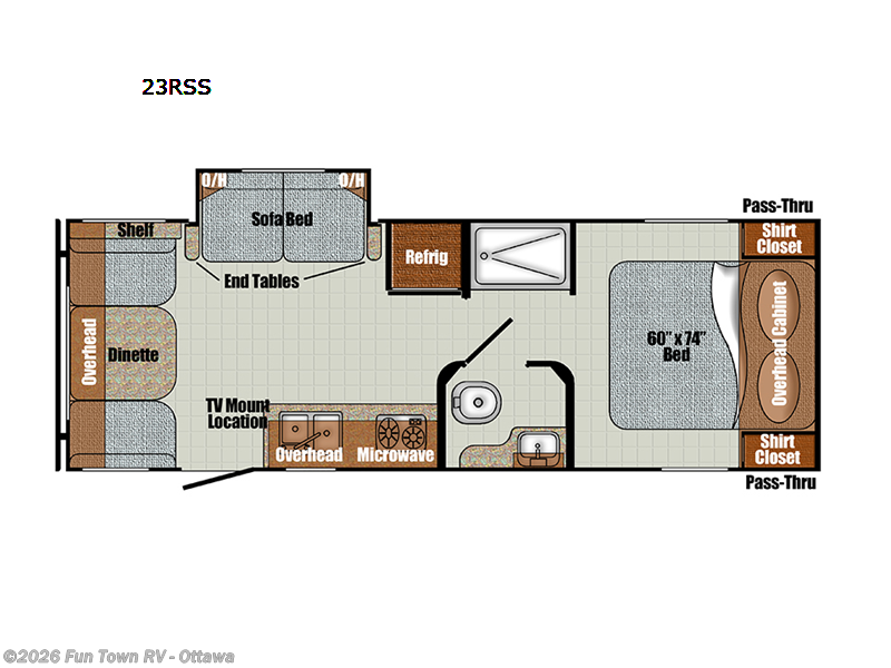 2025 Gulf Stream Yellowstone Vintage  23RSS - New Travel Trailer For Sale by Fun Town RV - Ottawa in Ottawa, Kansas features Slideout