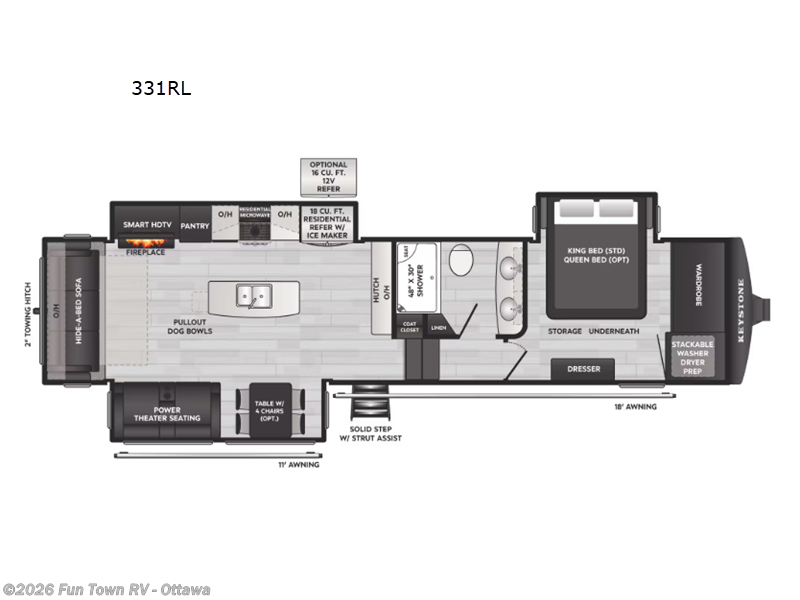 2026 Keystone Montana High Country 331RL - New Fifth Wheel For Sale by Fun Town RV - Ottawa in Ottawa, Kansas features Slideout