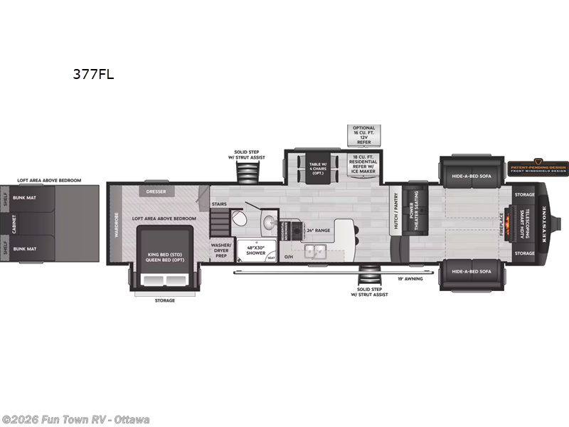 2026 Keystone Montana High Country 377FL - New Fifth Wheel For Sale by Fun Town RV - Ottawa in Ottawa, Kansas features Slideout