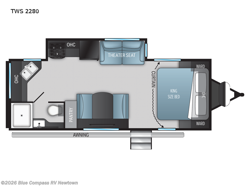 2023 Cruiser RV Twilight Signature TWS 2280 - Used Travel Trailer For Sale by Blue Compass RV Newtown in Newtown, Connecticut features Slideout