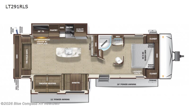 2021 Highland Ridge Open Range Light LT291RLS - Used Travel Trailer For Sale by Blue Compass RV Newtown in Newtown, Connecticut features Slideout