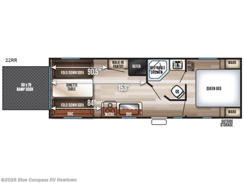 2018 Forest River Cherokee Grey Wolf 22RR - Used Toy Hauler For Sale by Blue Compass RV Newtown in Newtown, Connecticut