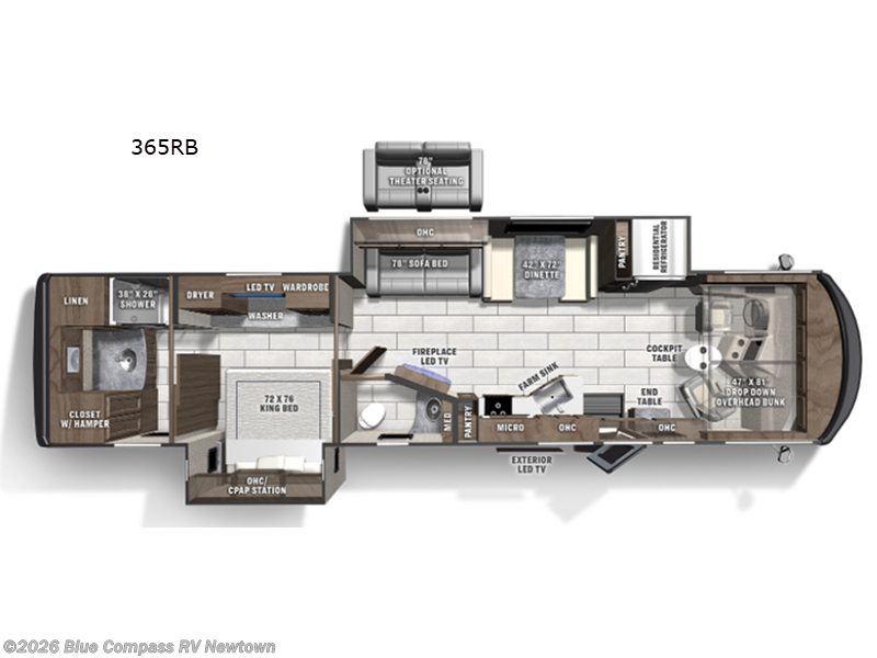 2022 Coachmen Sportscoach SRS 365RB - Used Class A For Sale by Blue Compass RV Newtown in Newtown, Connecticut features Slideout