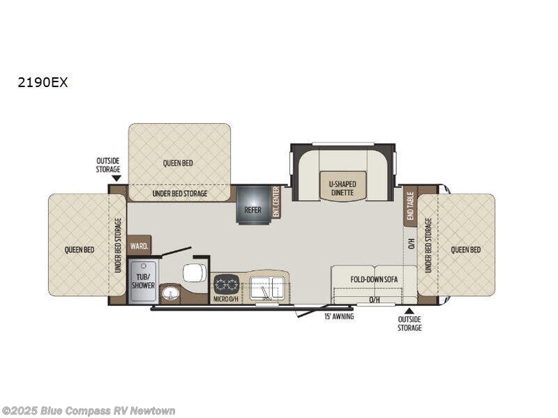2019 Keystone Bullet Crossfire 2190EX - Used Travel Trailer For Sale by Blue Compass RV Newtown in Newtown, Connecticut features Slideout