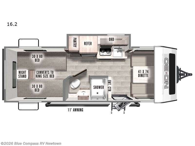 2021 Forest River No Boundaries 162 TT - Used Travel Trailer For Sale by Blue Compass RV Newtown in Newtown, Connecticut features Slideout