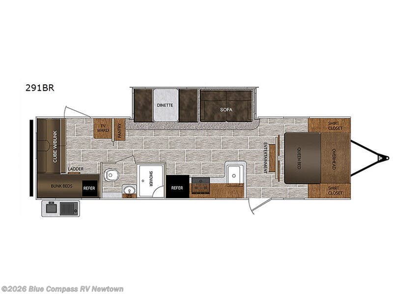 2018 Forest River Tracer Tracer 291br - Used Travel Trailer For Sale by Blue Compass RV Newtown in Newtown, Connecticut features Slideout