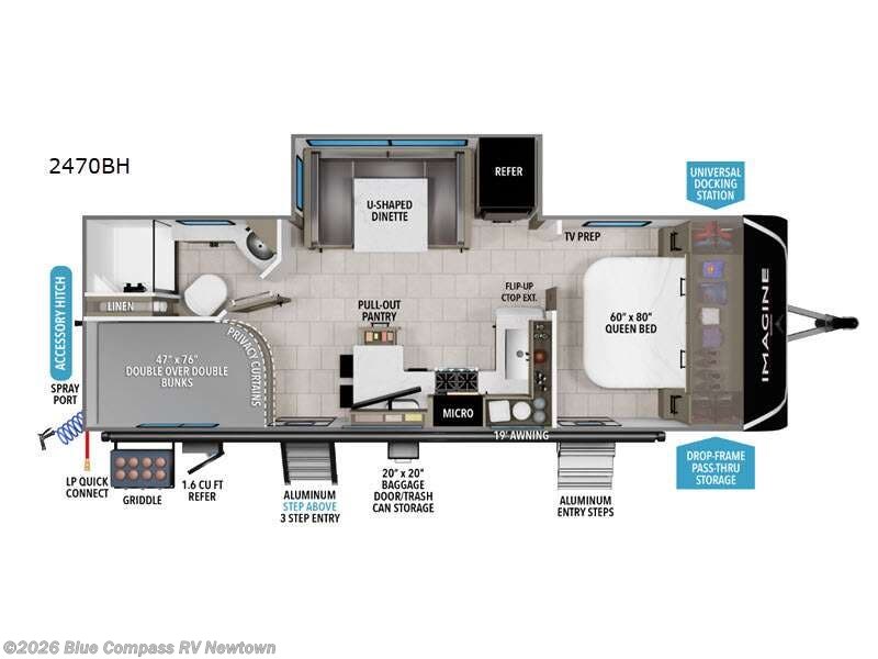 2026 Grand Design Imagine 2470BH - New Travel Trailer For Sale by Blue Compass RV Newtown in Newtown, Connecticut features Slideout