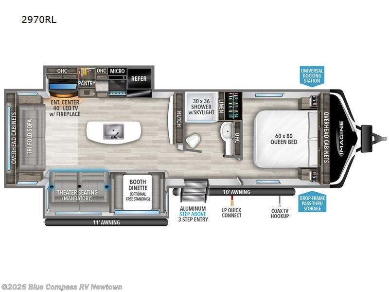 2023 Grand Design Imagine 2970RL - Used Travel Trailer For Sale by Blue Compass RV Newtown in Newtown, Connecticut features Slideout