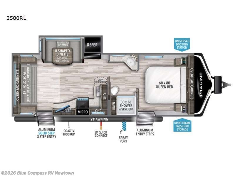 2022 Grand Design Imagine 2500RL - Used Travel Trailer For Sale by Blue Compass RV Newtown in Newtown, Connecticut features Slideout
