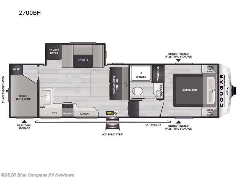 2024 Keystone Cougar Sport 2700BH - Used Fifth Wheel For Sale by Blue Compass RV Newtown in Newtown, Connecticut features Slideout