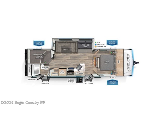 2024 Forest River Alpha Wolf 26DBH-L - New Travel Trailer For Sale by Eagle Country RV in Eagle River, Wisconsin