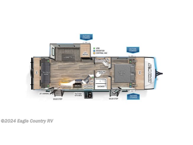2024 Forest River Alpha Wolf 2500RL-L - New Travel Trailer For Sale by Eagle Country RV in Eagle River, Wisconsin