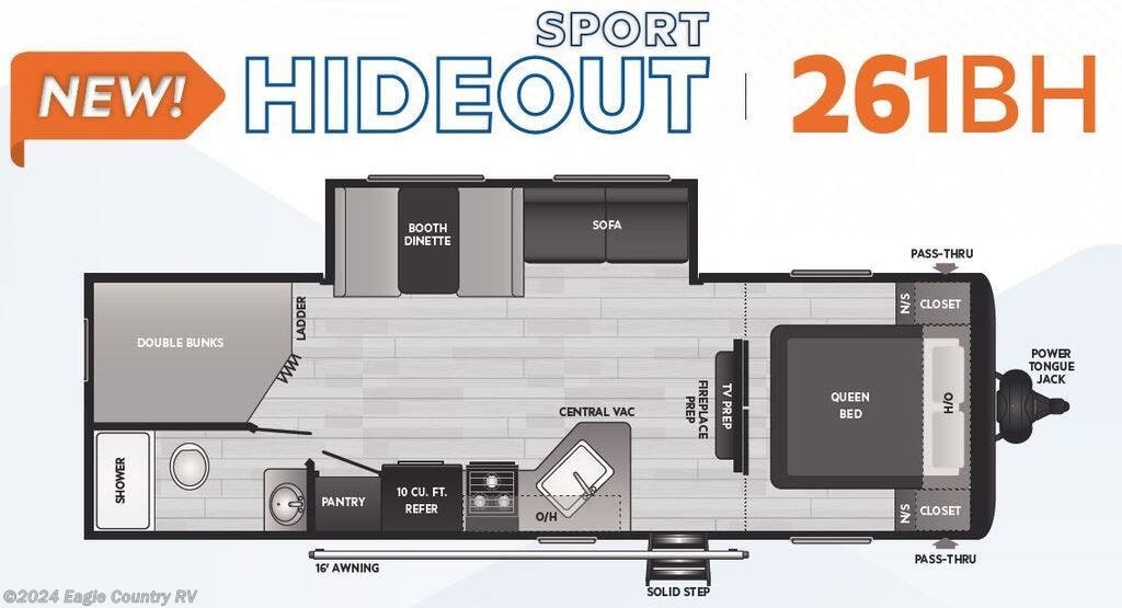 2024 Keystone Hideout Sport Double 261BH RV for Sale in Eagle