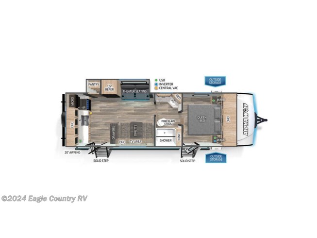 2024 Forest River Alpha Wolf 23LDE-L - New Travel Trailer For Sale by Eagle Country RV in Eagle River, Wisconsin