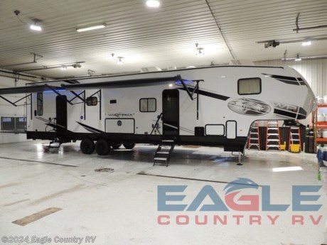 Options Include: 6000 Watt Generator, Juice Pack Plus (300w solar), 3-Season Wall, &amp;amp; Platinum Package. Financing and Home Delivery are Available.&lt;br&gt; &lt;br&gt; &lt;h3&gt;2024 Forest River Wolf Pack 365PACK16&lt;/h3&gt;&lt;p&gt;Your search is over! You have found the most affordable and versatile, full-featured toy hauler bunkhouse on the market! Why do we say bunkhouse? Because the Cherokee Wolf Pack is a toy hauler that converts to a bunkhouse in a matter of minutes. In fact, approximately half of Wolf Pack customers are bunkhouse buyers looking for more sleeping room and versatility in their unit. The Wolf Pack is not always a toy hauler or a bunkhouse. It is whatever you need it to be for the trip you are about to take. If your family likes to take a golf cart, motorcycles, ATV&amp;#8217;s, bicycles, kayak&amp;#8217;s, coolers, grills, firewood and all the other camping staples, but doesn&amp;#8217;t like to take the second vehicle to get it there, look no further than the Wolf Pack! Versatility is the name of the game!&lt;/p&gt;&lt;p&gt;&lt;strong&gt;Features may include:&lt;/strong&gt;&lt;/p&gt;&lt;ul&gt;&lt;li&gt;102&quot; Widebody Design&lt;/li&gt;&lt;/ul&gt;&lt;ul&gt;&lt;li&gt;5/8&quot; Tongue and Groove Plywood Floors&lt;/li&gt;&lt;/ul&gt;&lt;ul&gt;&lt;li&gt;50 Amp Service (FW Only)&lt;/li&gt;&lt;/ul&gt;&lt;ul&gt;&lt;li&gt;External High Output LED Loading Light&lt;/li&gt;&lt;/ul&gt;&lt;ul&gt;&lt;li&gt;Extra Large 16 Cu/Ft. 12 Volt Refrigerator&lt;/li&gt;&lt;/ul&gt;&lt;ul&gt;&lt;li&gt;High Gloss Gel Coat Exterior&lt;/li&gt;&lt;/ul&gt;&lt;ul&gt;&lt;li&gt;LCI One Control System&lt;/li&gt;&lt;/ul&gt;&lt;ul&gt;&lt;li&gt;Large 35,000 BTU Forced Air Ducted Furnace&lt;/li&gt;&lt;/ul&gt;&lt;ul&gt;&lt;li&gt;Large Ducted 15,000 BTU Air Conditioner&lt;/li&gt;&lt;/ul&gt;&lt;ul&gt;&lt;li&gt;Large Exterior Folding Grab Handle&lt;/li&gt;&lt;/ul&gt;&lt;ul&gt;&lt;li&gt;LED Interior/Exterior Lights&lt;/li&gt;&lt;/ul&gt;&lt;ul&gt;&lt;li&gt;Outside Shower With Hot And Cold Water&lt;/li&gt;&lt;/ul&gt;&lt;ul&gt;&lt;li&gt;On Demand Tankless Water Heater&lt;/li&gt;&lt;/ul&gt;&lt;ul&gt;&lt;li&gt;Real Wood Cabinet Doors and Drawers&lt;/li&gt;&lt;/ul&gt;&lt;ul&gt;&lt;li&gt;4 Camera Prep&lt;/li&gt;&lt;/ul&gt;&lt;ul&gt;&lt;li&gt;96 Gallon Fresh Water Capacity&lt;/li&gt;&lt;/ul&gt;&lt;ul&gt;&lt;li&gt;2nd Large 15,000 BTU Air Conditioner in Bedroom (FW Only)&lt;/li&gt;&lt;/ul&gt;&lt;ul&gt;&lt;li&gt;5,000 BTU Fireplace (Enclosed Garage Models Only)&lt;/li&gt;&lt;/ul&gt;&lt;ul&gt;&lt;li&gt;Cold Weather, 12 Volt Holding Tank Heat Pads&lt;/li&gt;&lt;/ul&gt;&lt;ul&gt;&lt;li&gt;External 30-Gallon Fuel Station&lt;/li&gt;&lt;/ul&gt;&lt;ul&gt;&lt;li&gt;Forced Air Heated Underbelly &amp;amp; Enclosed Holding Tanks&lt;/li&gt;&lt;/ul&gt;&lt;ul&gt;&lt;li&gt;Friction Hinge Door&lt;/li&gt;&lt;/ul&gt;&lt;ul&gt;&lt;li&gt;Happijac Bed Lift System&lt;/li&gt;&lt;/ul&gt;&lt;ul&gt;&lt;li&gt;Industrial Rubber Garage Floor (Enclosed Garage Models Only)&lt;/li&gt;&lt;/ul&gt;&lt;ul&gt;&lt;li&gt;Power Awning w/LED Accent Lighting&lt;/li&gt;&lt;/ul&gt;&lt;ul&gt;&lt;li&gt;Ramp Door Patio Deck Railing System&lt;/li&gt;&lt;/ul&gt;&lt;ul&gt;&lt;li&gt;Residential Black Stainless Steel Farm Sink&lt;/li&gt;&lt;/ul&gt;&lt;ul&gt;&lt;li&gt;Roof Ladder Prep&lt;/li&gt;&lt;/ul&gt;&lt;ul&gt;&lt;li&gt;Spare Tire&lt;/li&gt;&lt;/ul&gt;&lt;ul&gt;&lt;li&gt;Washer/Dryer Prep (Enclosed Garage FW Only)&lt;/li&gt;&lt;/ul&gt;&lt;ul&gt;&lt;li&gt;Wolf Pack Stable Step&lt;/li&gt;&lt;/ul&gt;&lt;ul&gt;&lt;li&gt;Zebra Shades in Living Room&lt;/li&gt;&lt;/ul&gt; http://www.eaglecountryrv.com/--xInventoryDetail?id=14339864