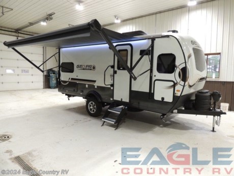 Options Include: An Extra 200w Solar Panel, and a Slide Topper. This Unit is Now In Stock and Ready to Camp! Financing and Home Delivery are Available. Call for Details!&lt;br&gt; &lt;br&gt; &lt;h3&gt;2024 Forest River Rockwood Geo Pro G20FKS&lt;/h3&gt;&lt;strong&gt;Rockwood Geo Pro Travel Trailers&lt;/strong&gt;&lt;p&gt;YOUR IDEAL FLOOR PLAN, PERFECTLY SIZED. Our Geo pro travel trailers are everything you want and need in a camping experience in a package that is easily towable. Bigger off road tires with a great standard solar package allow you to take these to places you never deemed possible. For select models, an optional power package unlocks a realm of boundless potential, awaiting your every aspiration.&lt;/p&gt;&lt;p&gt;&lt;strong&gt;Features may include:&lt;/strong&gt;&lt;/p&gt;&lt;strong&gt;Exterior&lt;/strong&gt;&lt;ul&gt;&lt;li&gt;Magnetic Baggage Door Catches&lt;/li&gt;&lt;/ul&gt;&lt;ul&gt;&lt;li&gt;Outside Griddle with LP Hookup&lt;/li&gt;&lt;/ul&gt;&lt;ul&gt;&lt;li&gt;2- 20 lbs. LP Tanks&lt;/li&gt;&lt;/ul&gt;&lt;ul&gt;&lt;li&gt;Ground Solar Prep&lt;/li&gt;&lt;/ul&gt;&lt;ul&gt;&lt;li&gt;Polished Alloy Wheels&lt;/li&gt;&lt;/ul&gt;&lt;ul&gt;&lt;li&gt;Tinted Bonded Frameless Windows&lt;/li&gt;&lt;/ul&gt;&lt;ul&gt;&lt;li&gt;Laminated Clay with Alloy Band Fiberglass Sidewalls&lt;/li&gt;&lt;/ul&gt;&lt;ul&gt;&lt;li&gt;200W Roof Solar Panel with 1800W Inverter&lt;/li&gt;&lt;/ul&gt;&lt;ul&gt;&lt;li&gt;Outside Spray Port&lt;/li&gt;&lt;/ul&gt;&lt;ul&gt;&lt;li&gt;AIR 360+ OMNIDIRECTIONAL ANTENNA / WITH WIFI PREP&lt;/li&gt;&lt;/ul&gt;&lt;ul&gt;&lt;li&gt;Truss Stabilizer Jack&lt;/li&gt;&lt;/ul&gt;&lt;ul&gt;&lt;li&gt;Fold Out Entry Steps&lt;/li&gt;&lt;/ul&gt;&lt;ul&gt;&lt;li&gt;Roof Ladder&lt;/li&gt;&lt;/ul&gt;&lt;ul&gt;&lt;li&gt;Front Windshield&lt;/li&gt;&lt;/ul&gt;&lt;ul&gt;&lt;li&gt;Outside Speaker&lt;/li&gt;&lt;/ul&gt;&lt;ul&gt;&lt;li&gt;Power Awning&lt;/li&gt;&lt;/ul&gt;&lt;ul&gt;&lt;li&gt;Heated Holding Tanks&lt;/li&gt;&lt;/ul&gt;&lt;ul&gt;&lt;li&gt;2&quot; Hitch Receiver&lt;/li&gt;&lt;/ul&gt;&lt;strong&gt;Interior&lt;/strong&gt;&lt;ul&gt;&lt;li&gt;Roller Shades&lt;/li&gt;&lt;/ul&gt;&lt;ul&gt;&lt;li&gt;20,000 BTU Furnace&lt;/li&gt;&lt;/ul&gt;&lt;ul&gt;&lt;li&gt;13,500 Roof A/C&lt;/li&gt;&lt;/ul&gt;&lt;ul&gt;&lt;li&gt;12V Smart Entertainment TV w/stereo&lt;/li&gt;&lt;/ul&gt;&lt;ul&gt;&lt;li&gt;12V Refrigerator&lt;/li&gt;&lt;/ul&gt;&lt;ul&gt;&lt;li&gt;Microwave&lt;/li&gt;&lt;/ul&gt;&lt;ul&gt;&lt;li&gt;Gas Oven&lt;/li&gt;&lt;/ul&gt;&lt;ul&gt;&lt;li&gt;Shower Miser Water Saver&lt;/li&gt;&lt;/ul&gt;&lt;ul&gt;&lt;li&gt;360 Siphon Cap on Black Tank&lt;/li&gt;&lt;/ul&gt;&lt;ul&gt;&lt;li&gt;Quick recovery Gas/Electric Water Heater&lt;/li&gt;&lt;/ul&gt;&lt;ul&gt;&lt;li&gt;Maxxair&amp;#174; Ventilation Fan and Vent Cover &lt;/li&gt;&lt;/ul&gt;&lt;ul&gt;&lt;li&gt;Black Tank Flush&lt;/li&gt;&lt;/ul&gt;&lt;ul&gt;&lt;li&gt;Foot Flush Toilets&lt;/li&gt;&lt;/ul&gt; http://www.eaglecountryrv.com/--xInventoryDetail?id=14379854