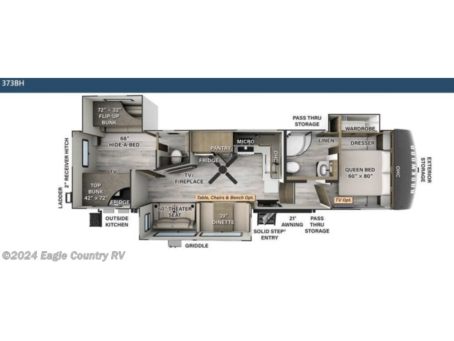 2024 Forest River Rockwood Signature 373BH - New Fifth Wheel For Sale by Eagle Country RV in Eagle River, Wisconsin