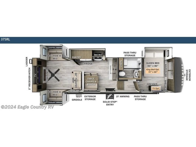 2024 Forest River Rockwood Signature 375RL - New Fifth Wheel For Sale by Eagle Country RV in Eagle River, Wisconsin