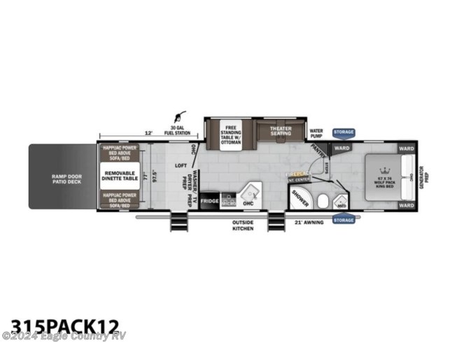 2024 Forest River Wolf Pack 315PACK12 - New Fifth Wheel For Sale by Eagle Country RV in Eagle River, Wisconsin