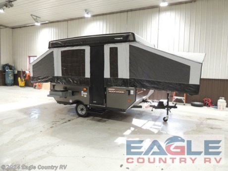 Options Include: Power Lift, 2-20# LP Bottles w/Cover, and and Outside Griddle. This Unit is Now In Stock and Ready to Camp! Financing and Home Delivery are Available. Call for Details!&lt;br&gt; &lt;br&gt; &lt;h3&gt;2023 Forest River Rockwood Tent Limited Series 1940LTD&lt;/h3&gt;&lt;p&gt;TIRED OF SLEEPING ON THE GROUND? When it is time to retire the trusty family tent because you are tired of sleeping on the hard ground, look no further than the Rockwood LTD Tent Camper. Light on frills but an emphasis on quality and construction. The LTD is our entry-level line of tent campers that come with a limited lifetime warranty on the lift system and a 5 year tent warranty. Oh, and don&amp;#8217;t forget the standard heated mattresses that will keep you warm and comfortable on those chilly Fall nights.&lt;/p&gt;&lt;p&gt;&lt;/p&gt;&lt;strong&gt;Features may include:&lt;/strong&gt;&lt;ul&gt;&lt;li&gt;Gray Exterior&lt;/li&gt;&lt;/ul&gt;&lt;ul&gt;&lt;li&gt;Autumn Wood Interior&lt;/li&gt;&lt;/ul&gt;&lt;ul&gt;&lt;li&gt;Wood Look Flooring&lt;/li&gt;&lt;/ul&gt;&lt;ul&gt;&lt;li&gt;Electric Water Pump&lt;/li&gt;&lt;/ul&gt;&lt;ul&gt;&lt;li&gt;Antifreeze Inlet Bypass&lt;/li&gt;&lt;/ul&gt;&lt;ul&gt;&lt;li&gt;20K BTU Furnace&lt;/li&gt;&lt;/ul&gt;&lt;ul&gt;&lt;li&gt;Residential Style Cabinet Doors&lt;/li&gt;&lt;/ul&gt;&lt;ul&gt;&lt;li&gt;Wood Drawers w/ Full Extension Metal Guides&lt;/li&gt;&lt;/ul&gt;&lt;ul&gt;&lt;li&gt;One Piece Screen Door&lt;/li&gt;&lt;/ul&gt;&lt;ul&gt;&lt;li&gt;Flip Down Galley w/ Storage&lt;/li&gt;&lt;/ul&gt;&lt;ul&gt;&lt;li&gt;25 AMP Converter w/ Built In Battery Charger&lt;/li&gt;&lt;/ul&gt;&lt;ul&gt;&lt;li&gt;Roof Vent&lt;/li&gt;&lt;/ul&gt;&lt;ul&gt;&lt;li&gt;Privacy Curtains&lt;/li&gt;&lt;/ul&gt;&lt;ul&gt;&lt;li&gt;2 Rear Stabilizer Jacks w/ Sand Pads&lt;/li&gt;&lt;/ul&gt;&lt;ul&gt;&lt;li&gt;Quilted Top Bed Mattress&lt;/li&gt;&lt;/ul&gt;&lt;ul&gt;&lt;li&gt;12&quot; Radial Tires&lt;/li&gt;&lt;/ul&gt;&lt;ul&gt;&lt;li&gt;20 lb. LP Bottle&lt;/li&gt;&lt;/ul&gt;&lt;ul&gt;&lt;li&gt;Patio Light&lt;/li&gt;&lt;/ul&gt;&lt;ul&gt;&lt;li&gt;Leaf Spring Axles&lt;/li&gt;&lt;/ul&gt;&lt;ul&gt;&lt;li&gt;1.7 CU - 12V Refrigerator&lt;/li&gt;&lt;/ul&gt; http://www.eaglecountryrv.com/--xInventoryDetail?id=14796852