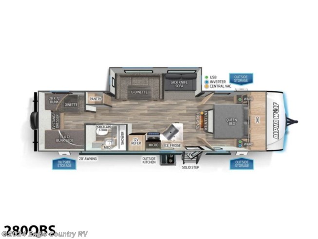 2024 Forest River Alpha Wolf 280QBS - New Travel Trailer For Sale by Eagle Country RV in Eagle River, Wisconsin