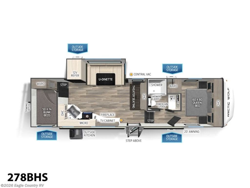 2025 Forest River Arctic Wolf Fifth Wheels 278BHS RV for Sale in Eagle
