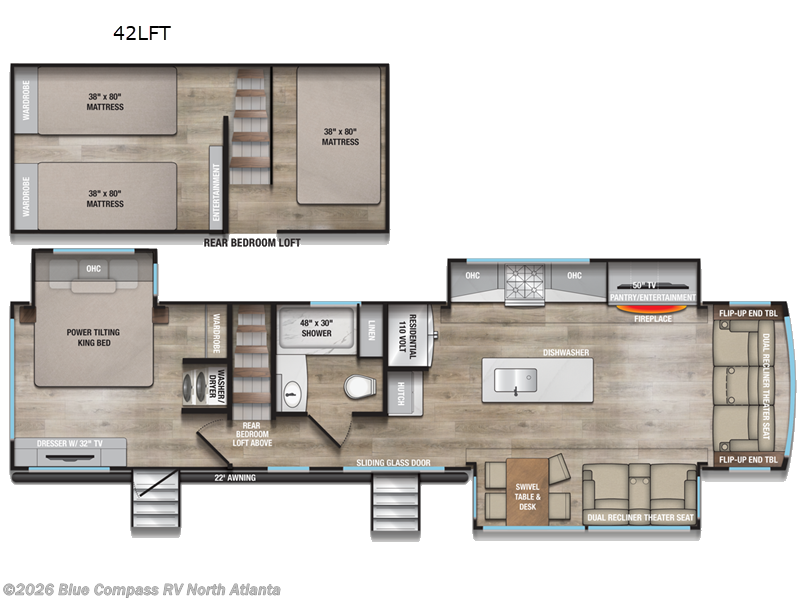 2026 Alliance RV Benchmark 42LFT - New Destination Trailer For Sale by Blue Compass RV North Atlanta in Buford, Georgia features Slideout
