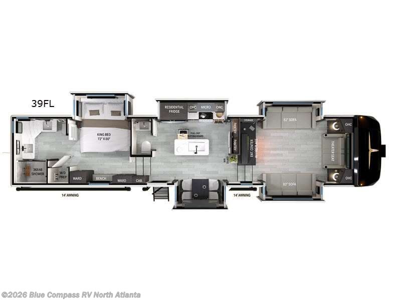 2026 Heartland Bighorn 39FL - New Fifth Wheel For Sale by Blue Compass RV North Atlanta in Buford, Georgia features Slideout