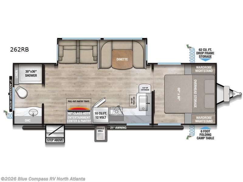 2026 Alliance RV Delta 262RB - New Travel Trailer For Sale by Blue Compass RV North Atlanta in Buford, Georgia features Slideout