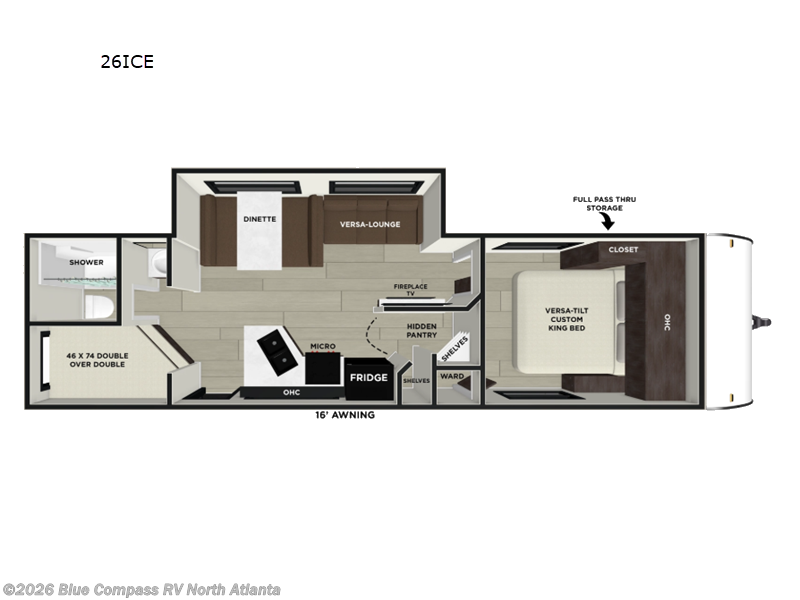 2026 Forest River Salem Cruise Lite 26ICE - Used Travel Trailer For Sale by Blue Compass RV North Atlanta in Buford, Georgia features Slideout