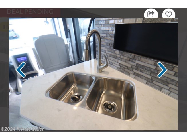 double sink with a window (shades down)