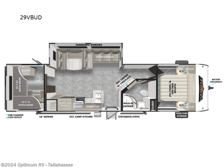 2024 Forest River Wildwood 29VBUD RV for Sale in Tallahassee, FL 32304