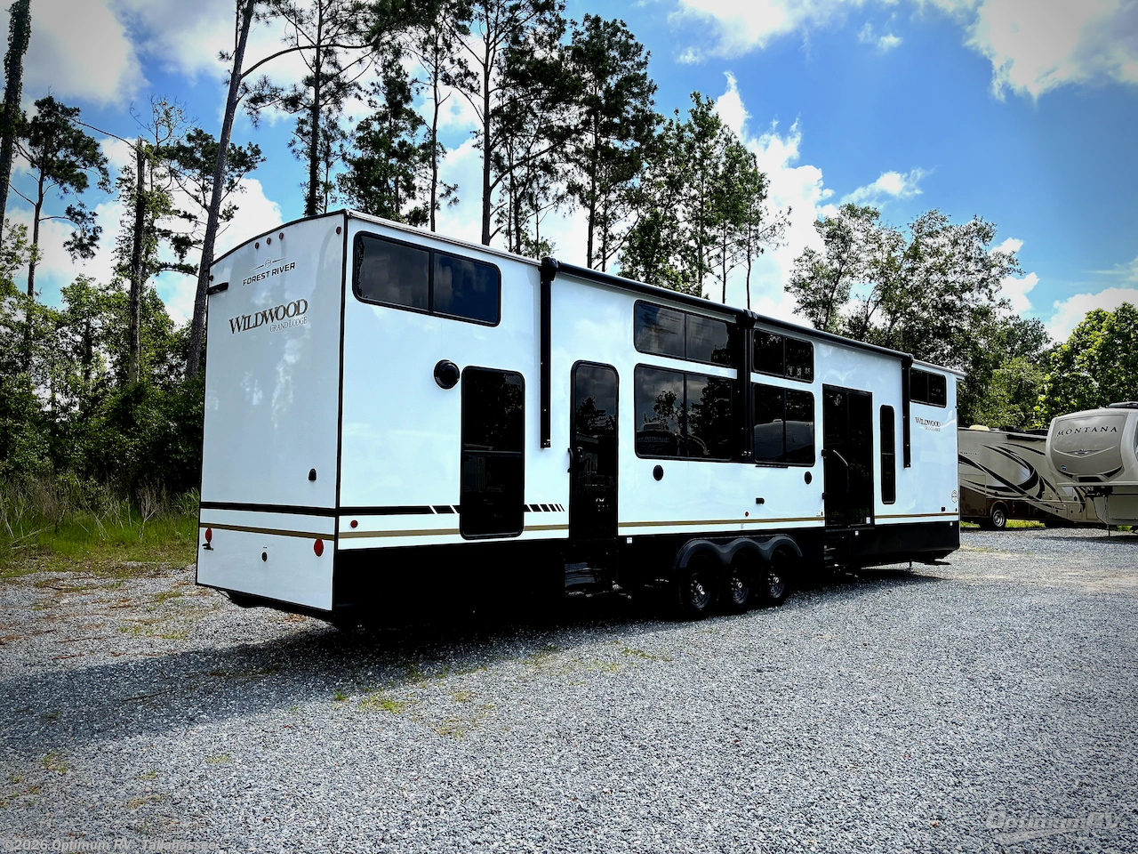 2026 Forest River Wildwood Grand Lodge 42ZEN - New Destination Trailer For Sale by Optimum RV - Tallahassee in Tallahassee, Florida features Awning, Slideout
