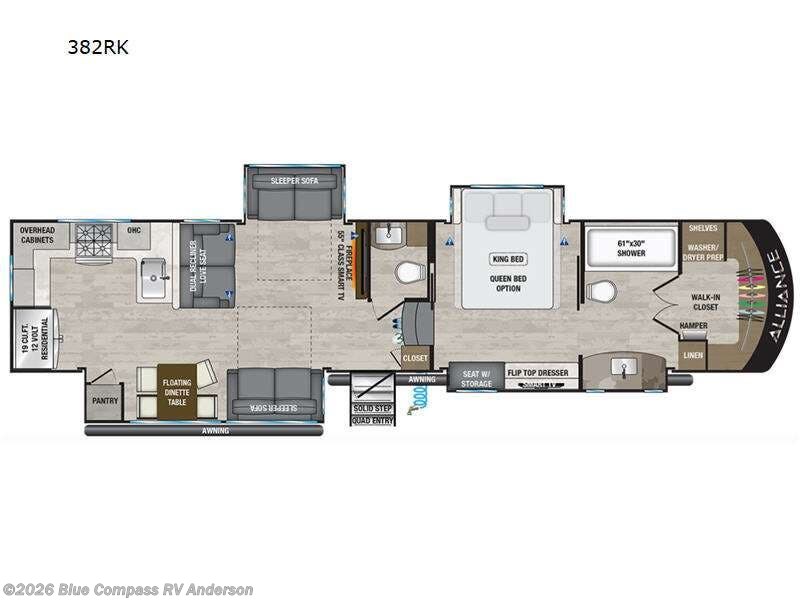 2023 Alliance RV Paradigm 382RK - Used Fifth Wheel For Sale by Blue Compass RV Anderson in Anderson, California features Slideout