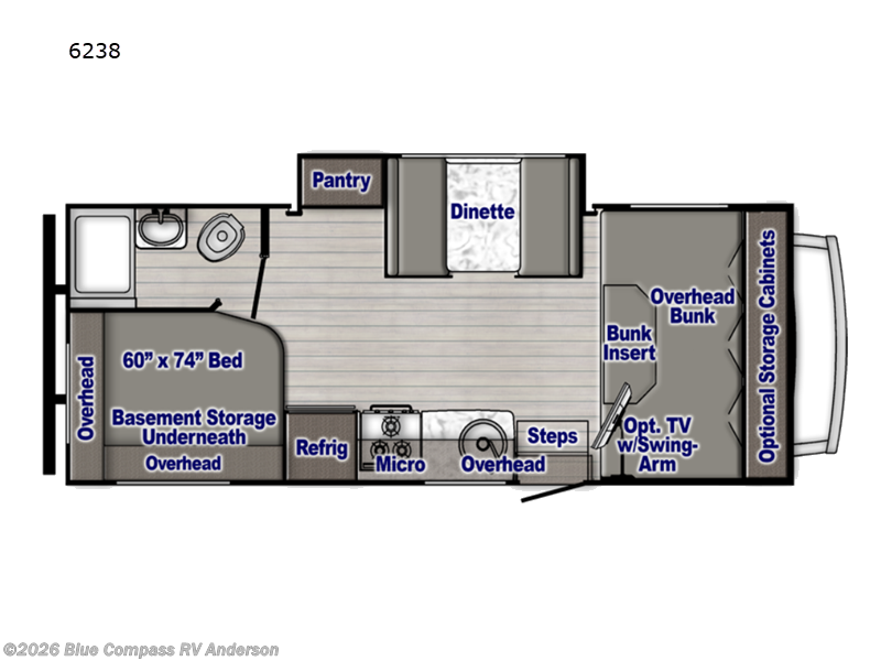 2025 Gulf Stream Conquest Class C 6238D - Used Class C For Sale by Blue Compass RV Anderson in Anderson, California features Slideout