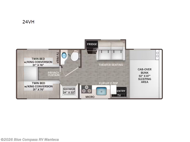 2026 Thor Motor Coach Geneva 24VH - New Class C For Sale by Blue Compass RV Manteca in Manteca, California features Slideout