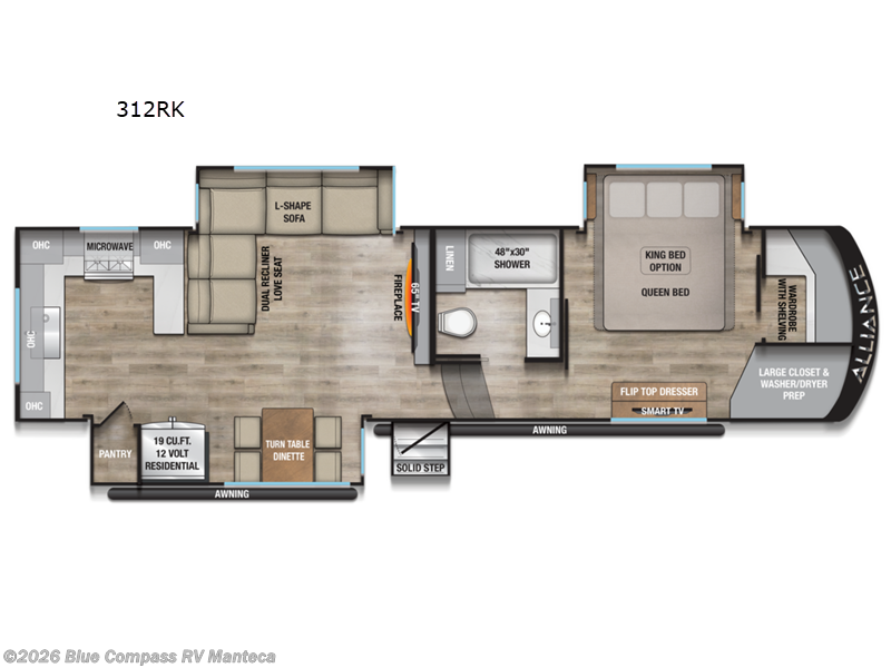 2026 Alliance RV Paradigm 312RK - New Fifth Wheel For Sale by Blue Compass RV Manteca in Manteca, California features Slideout