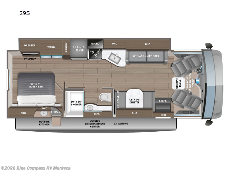2026 Jayco Alante 29S - New Class A For Sale by Blue Compass RV Manteca in Manteca, California features Slideout