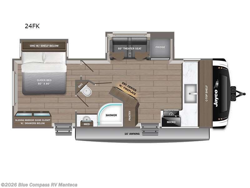2026 Jayco Jay Feather 24FK - New Travel Trailer For Sale by Blue Compass RV Manteca in Manteca, California features Slideout