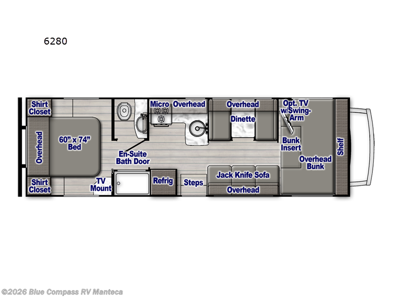 2025 Gulf Stream Conquest Class C 6280 - Used Class C For Sale by Blue Compass RV Manteca in Manteca, California