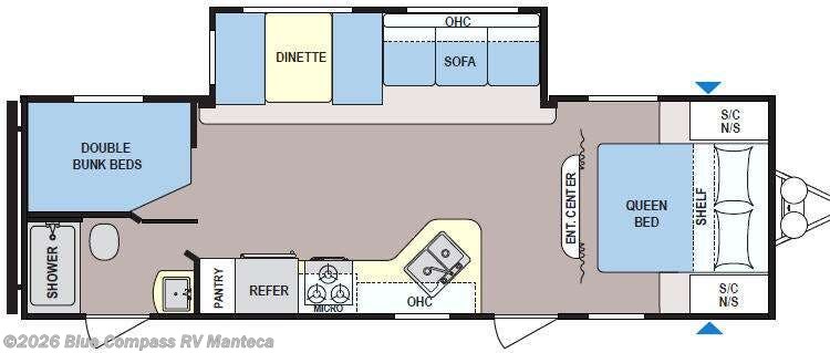 2018 Coleman Lantern Series 263BHWE - Used Travel Trailer For Sale by Blue Compass RV Manteca in Manteca, California features Slideout